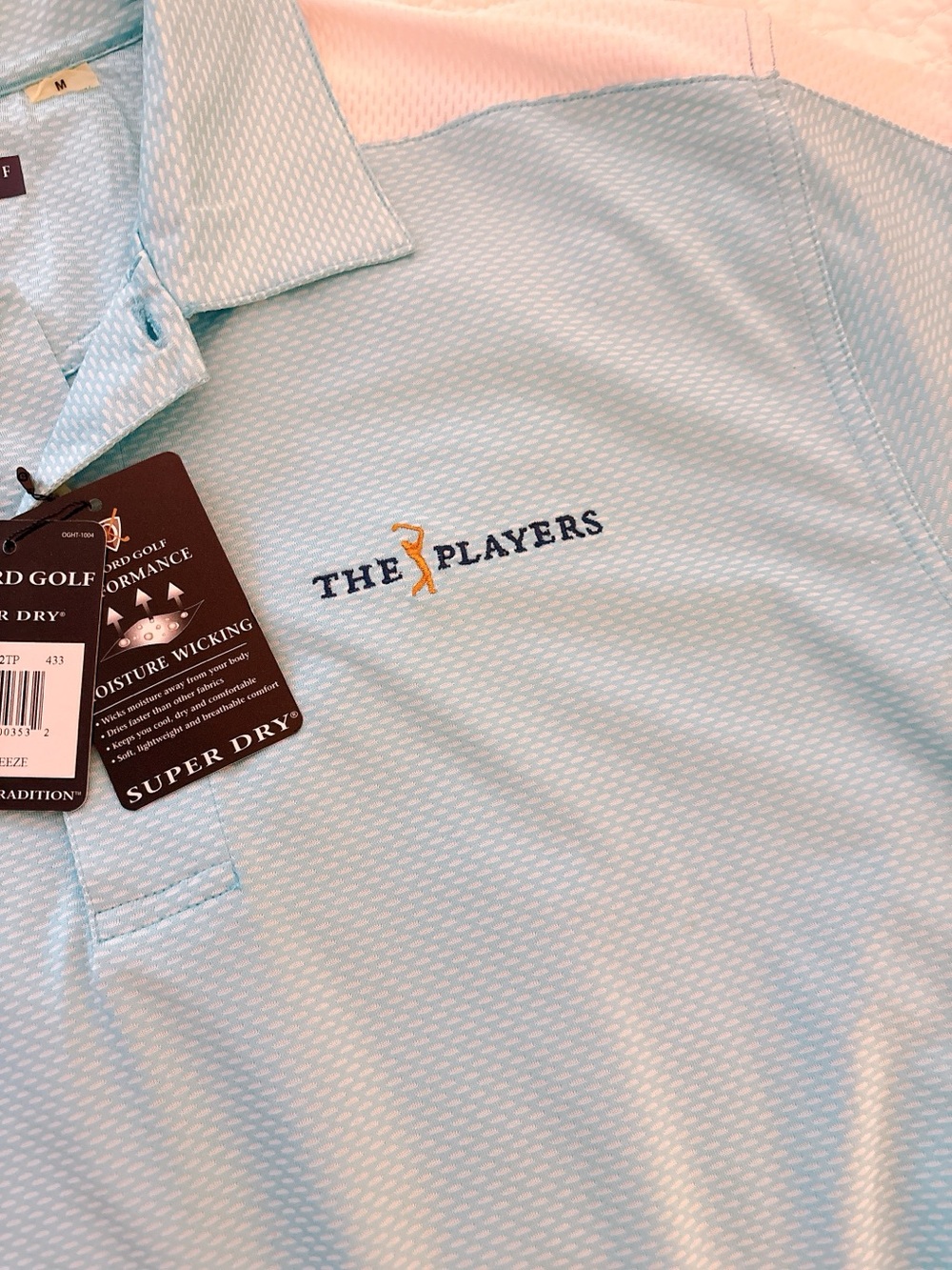 Oxford Light Blue 'The Players' Performance Polo